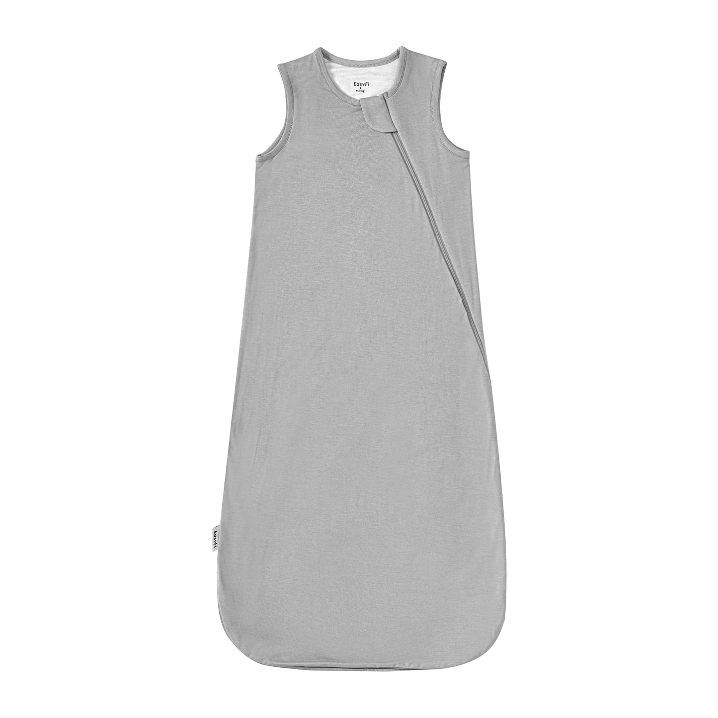 EasyFi Rayon Made From Bamboo Sleep Sack 0.5 Tog 0-36 Months Summer Sleep Sack 2-Way Zipper Super Soft Viscose Sleeping Bag Lightweight Baby Wearable Blanket Thin Grey